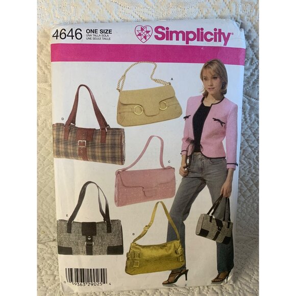 Simplicity Misses Handbag Sewing Pattern 4646 - uncut - Picture 10 of 10